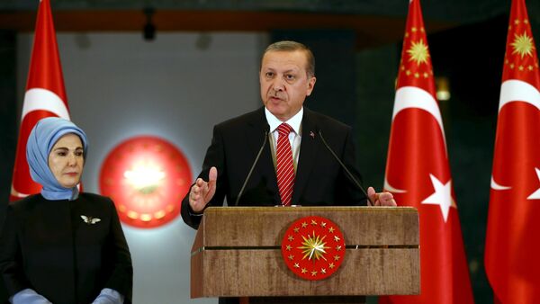 رئیس جمهور ایردوغان و همسرش امینه ایردوغان - اسپوتنیک افغانستان  