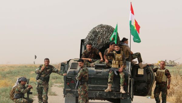 Iraqi Kurdish Peshmerga fighters - اسپوتنیک افغانستان  