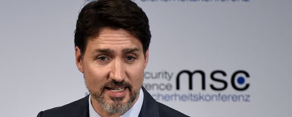 Justin Trudeau, Prime Minister of Canada speaks on the first day of the Munich Security Conference in Munich, Germany, Friday, Feb. 14, 2020. Justin Trudeau, Prime Minister of Canada speaks on the first day of the Munich Security Conference in Munich, Germany, Friday, Feb. 14, 2020. - اسپوتنیک افغانستان