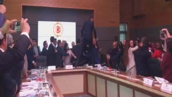 جنگ در پارلمان ترکیه: انقره مبارزه علیه حزب کردها را شروع کرد - اسپوتنیک افغانستان  