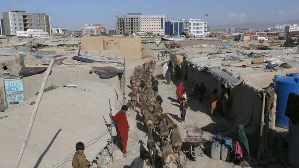 Временный лагерь для беженцев в Кабуле, Афганистан  - اسپوتنیک افغانستان  