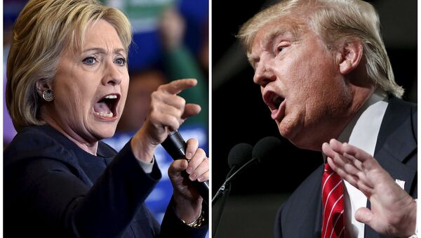 Democratic presidential candidate Hillary Clinton (L) and Republican presidential candidate Donald Trump (File) - اسپوتنیک افغانستان  