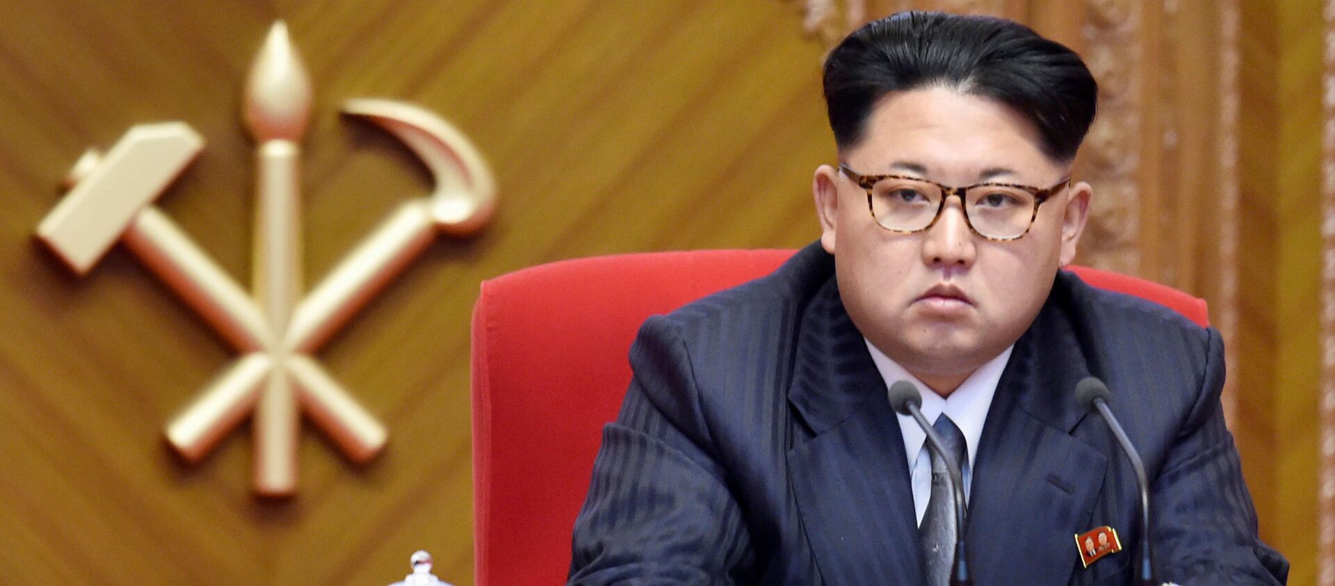 Лидер Северной Кореи Ким Чен Ын на съезде Трудовой партии Кореи в Пхеньяне - اسپوتنیک افغانستان  , 1920, 07.07.2016