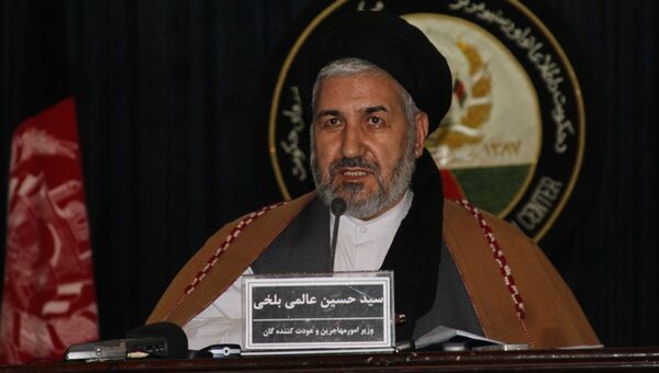 سیدحسین عالمی بلخی وزیر مهاجرین و عودت‌کنندگان - اسپوتنیک افغانستان  