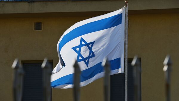 Флаг на территории посольства Израиля в Москве - اسپوتنیک افغانستان  