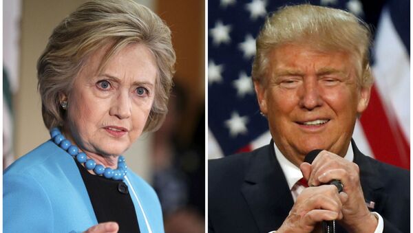 Комбинация фотографий Хиллари Клинтон и Дональда Трампа - اسپوتنیک افغانستان  