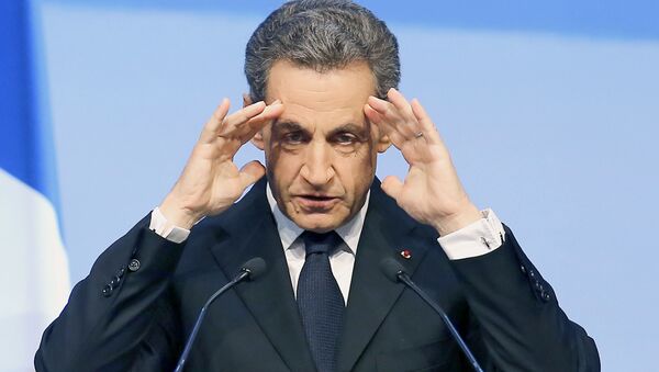 Французский экс-президент Николя Саркози во время открытия предвыборной кампании во Франции - اسپوتنیک افغانستان  