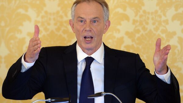 Former Prime Minister Tony Blair speaks during a news conference in London on July 6, 2016, following the outcome of the Iraq Inquiry report - اسپوتنیک افغانستان  