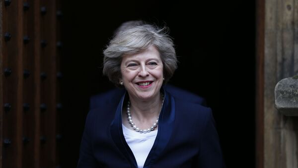 Будущий премьер-министр Великобритании Тереза Мэй в Лондоне - اسپوتنیک افغانستان  