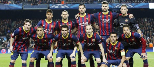Barcelona team group line-up Barcelona team group line-up - اسپوتنیک افغانستان