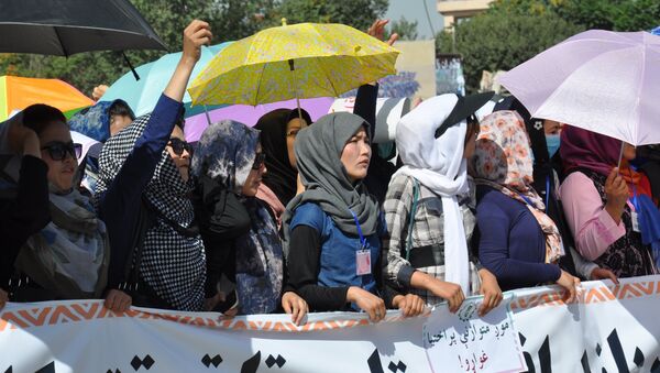 جنبش روشنایی و رستاخیز تغییر تظاهرات مشترک برگزار می کنند - اسپوتنیک افغانستان  