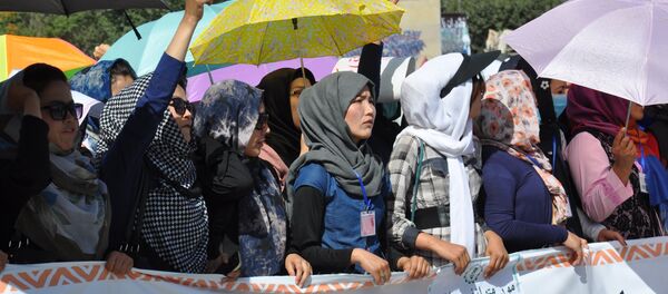 برگزاری تظاهرات مسالمت آمیز جنبش روشنایی - اسپوتنیک افغانستان  