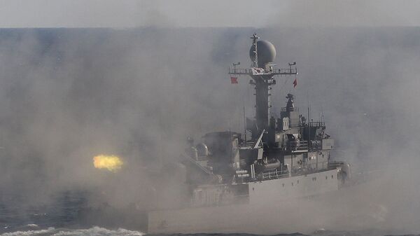 Южнокорейское патрульное судно во время военных учений  - اسپوتنیک افغانستان  