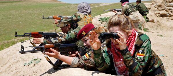 دختران رزمجوی قوای پشمرگه کرد - اسپوتنیک افغانستان  