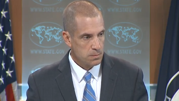 Associated Press reporter Matt Lee reminded State Department Deputy Spokesman Mark Toner of the department’s sharp and immediate condemnation of an Israeli shelling, which accidentally struck a school in Gaza last year. - اسپوتنیک افغانستان  