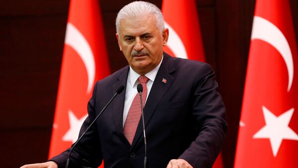 Обращение к СМИ премьер-министра Турции Бинали Йылдырыма в Анкаре - اسپوتنیک افغانستان  