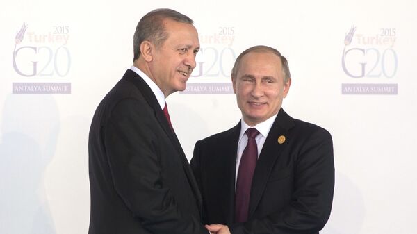 پوتین و اردوغان روئسای جمهور روسیه و ترکیه - اسپوتنیک افغانستان  