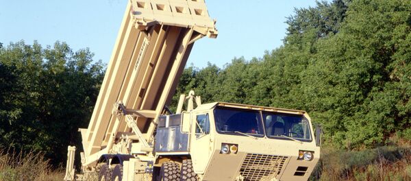 The US Army's Terminal High Altitude Area Defense (THAAD) interceptor, coming soon to South Korea. The US Army's Terminal High Altitude Area Defense (THAAD) interceptor, coming soon to South Korea. - اسپوتنیک افغانستان