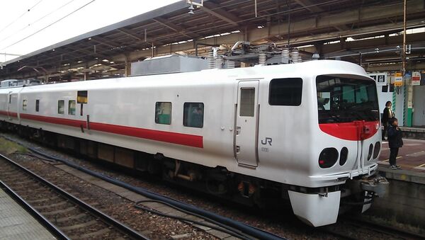 Японский поезд серии E491 у платформы - اسپوتنیک افغانستان  