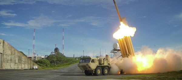 Two Terminal High Altitude Area Defense (THAAD) interceptors are launched during a successful intercept test Two Terminal High Altitude Area Defense (THAAD) interceptors are launched during a successful intercept test - اسپوتنیک افغانستان