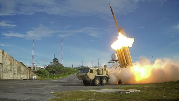 Two Terminal High Altitude Area Defense (THAAD) interceptors are launched during a successful intercept test - اسپوتنیک افغانستان  