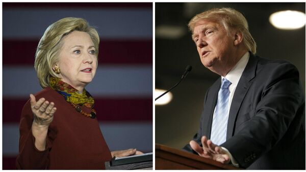 Hillary Clinton and Donald Trump - اسپوتنیک افغانستان  