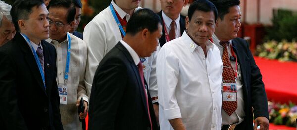 Президент Филиппин Родриго Дутерте на саммите АСЕАН в Лаосе Президент Филиппин Родриго Дутерте на саммите АСЕАН в Лаосе - اسپوتنیک افغانستان