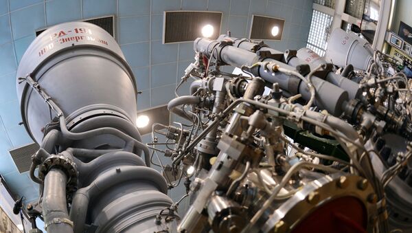 Выставочный макет ракетного двигателя РД-191 на заводе АО НПО Энергомаш имени академика В.П. Глушко - اسپوتنیک افغانستان  