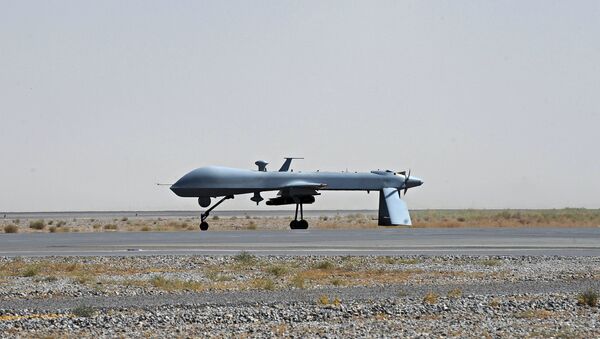 US Predator unmanned drone armed with a missile - اسپوتنیک افغانستان  
