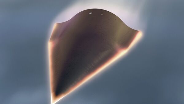 In this undated artist's rendition released by the Defense Advanced Research Projects Agency (DARPA) showing the Falcon Hypersonic Technology Vehicle 2 (HTV-2) - اسپوتنیک افغانستان  