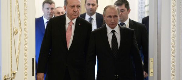 Встреча президентов России и Турции Владимира Путина и Реджепа Тайипа Эрдогана в Санкт-Петербурге Встреча президентов России и Турции Владимира Путина и Реджепа Тайипа Эрдогана в Санкт-Петербурге - اسپوتنیک افغانستان