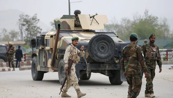 Афганская армия на месте взрыва в Кабуле  - اسپوتنیک افغانستان  