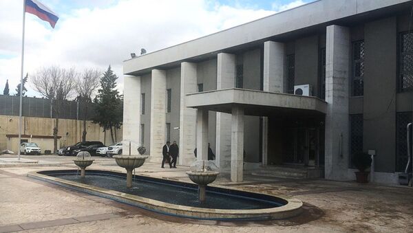 اصابت هاوان به سفارت روسیه در دمشق - اسپوتنیک افغانستان  