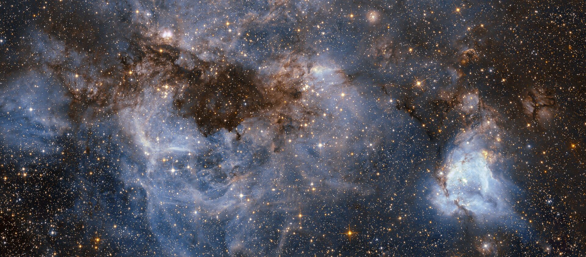 Водоворот светящегося газа и темной пыли в одной из галактик-спутников Млечного пути - اسپوتنیک افغانستان  , 1920, 25.05.2021