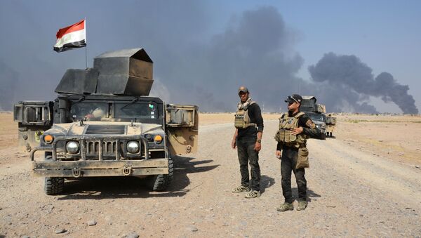 Иракские военные у города Кайяра - اسپوتنیک افغانستان  