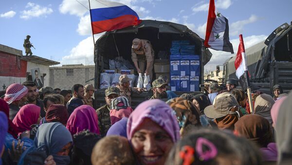کمک به 4300 باشنده سوریه از سوی مرکز روسی صلح - اسپوتنیک افغانستان  