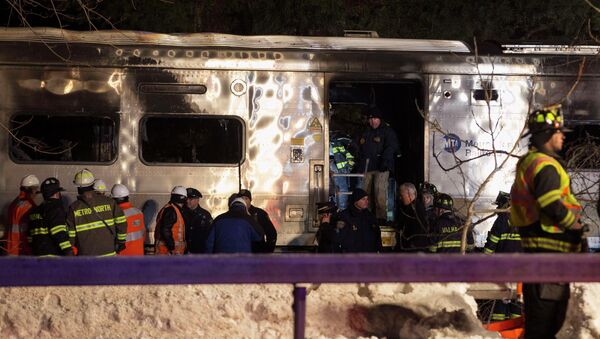 تصادف قطار در نیویورک 29 نفر راهی شفاخانه کرد - اسپوتنیک افغانستان  