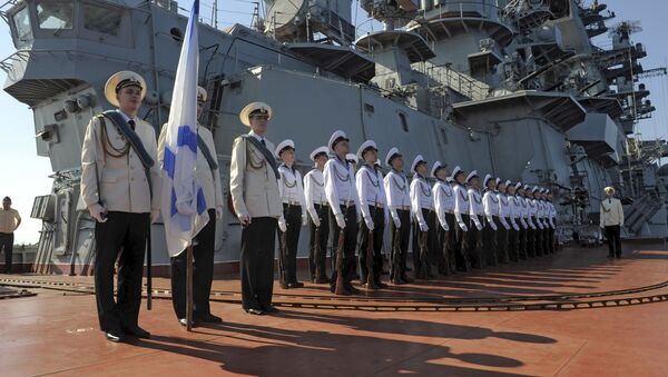 رژه نیروی دریایی روسیه در طرطوس سوریه + ویدیو - اسپوتنیک افغانستان  
