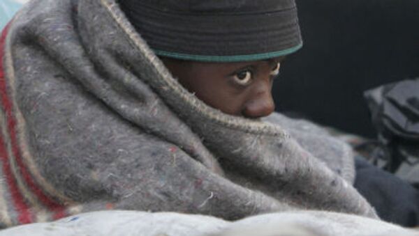 Африканский иммигрант в лагере временного размещения - اسپوتنیک افغانستان  