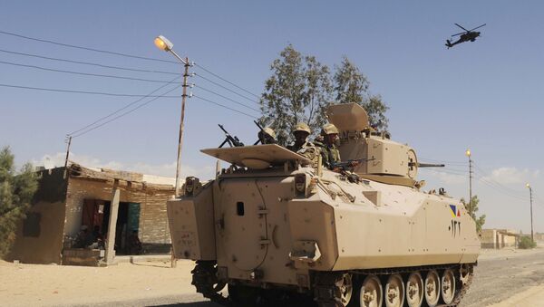ارتش مصر در نزدیکی غزه حمله گسترده ای را علیه تروریست ها انجام داده است - اسپوتنیک افغانستان  