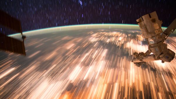 Фотография Земли, сделанная с Международной космической станции с помощью длинной выдержки - اسپوتنیک افغانستان  