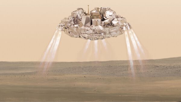 Иллюстрация посадки спускаемого аппарата Скиапарелли на Марс - اسپوتنیک افغانستان  