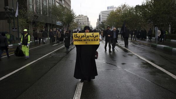 تظاهرات ضد امریکایی در ایران - اسپوتنیک افغانستان  