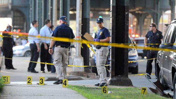 Полиция на месте убийства имама в Нью-Йорке - اسپوتنیک افغانستان  
