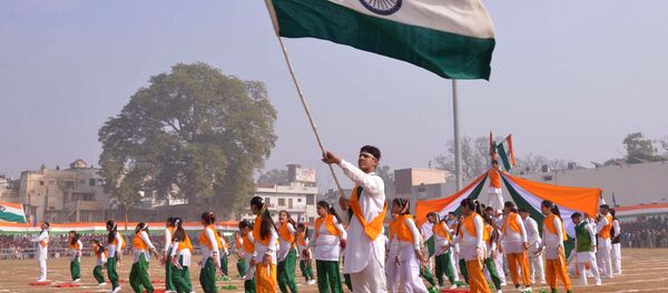 Школьники во время парада в честь Дня республики в Индии - اسپوتنیک افغانستان  