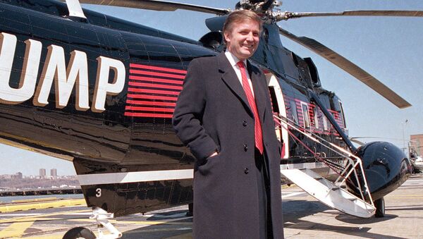 Дональд Трамп у своего вертолета, 1988 - اسپوتنیک افغانستان  