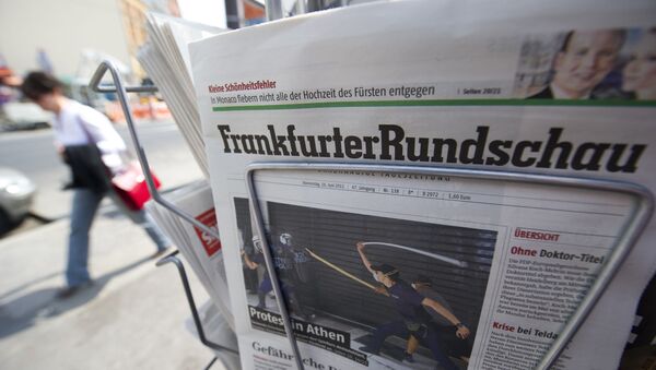 Немецкие газеты на стойке в киоске - اسپوتنیک افغانستان  
