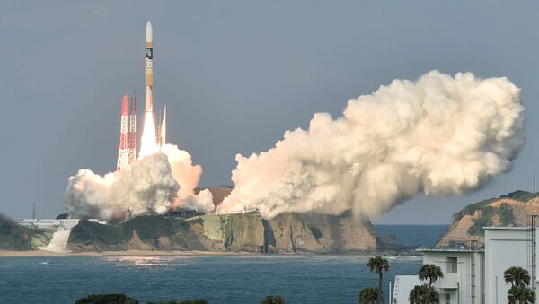 Запуск ракеты H-2A с метеоспутником Himawari-9 в Японии - اسپوتنیک افغانستان  