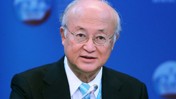 Yukiya Amano, Director General of the International Atomic Energy Agency (IAEA), at the panel session, Nuclear Power in The New Global Energy Mix, held at the 2015 St. Petersburg International Economic Forum - اسپوتنیک افغانستان  