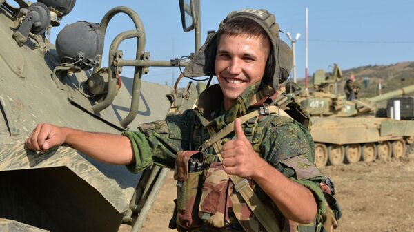 Тактические занятия мотострелковой бригады ЮВО МО РФ в Дагестане - اسپوتنیک افغانستان  